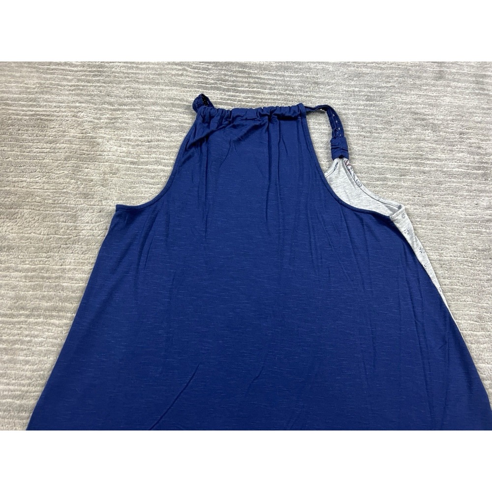 Maurices Top Womens XL Gray Blue Sleeveless Rayon‎ Blend Casual - Picture 7 of 12